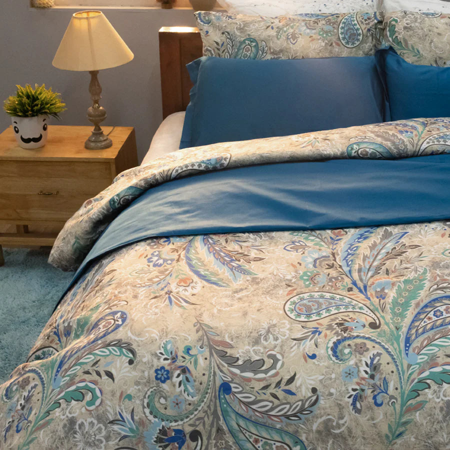 Bedding Bundle - Bedsheet Set with Quilt & Pillows - Parsely Bohemian