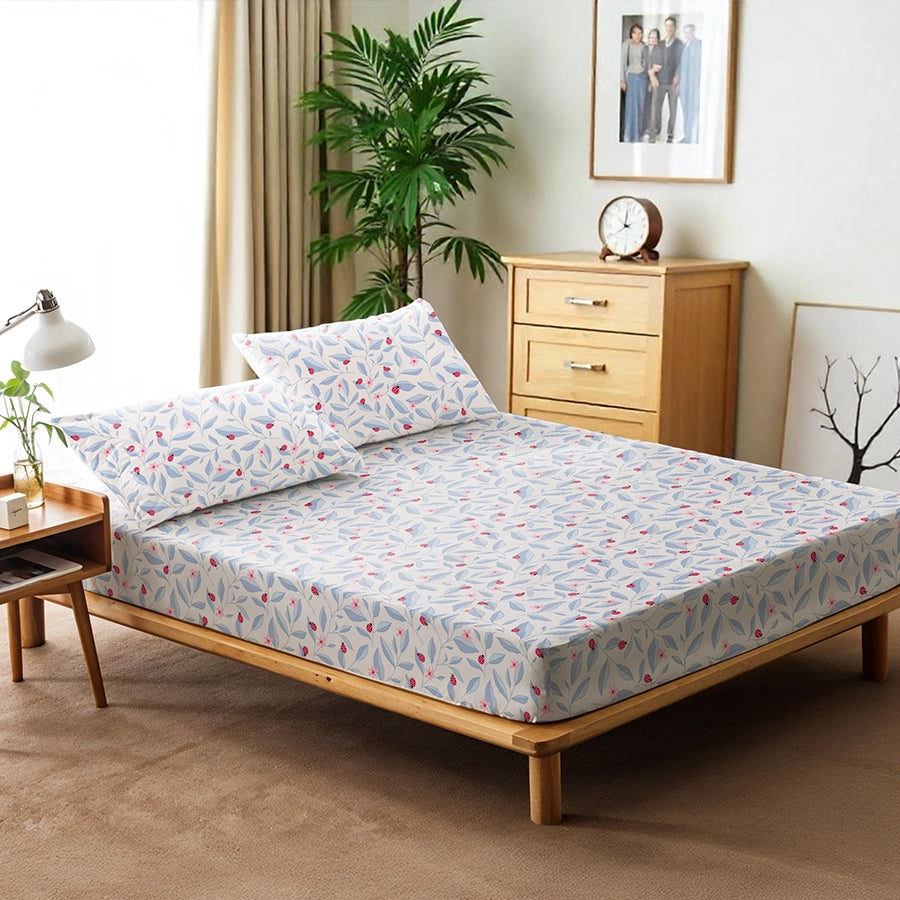 Bedsheet Set - Peaceful Ladybug - Single & King - 300TC