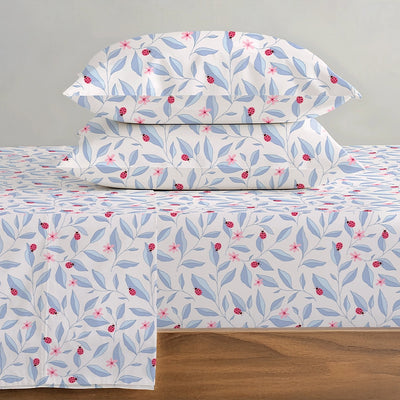 Bedsheet Set - Peaceful Ladybug - Single & King - 300TC