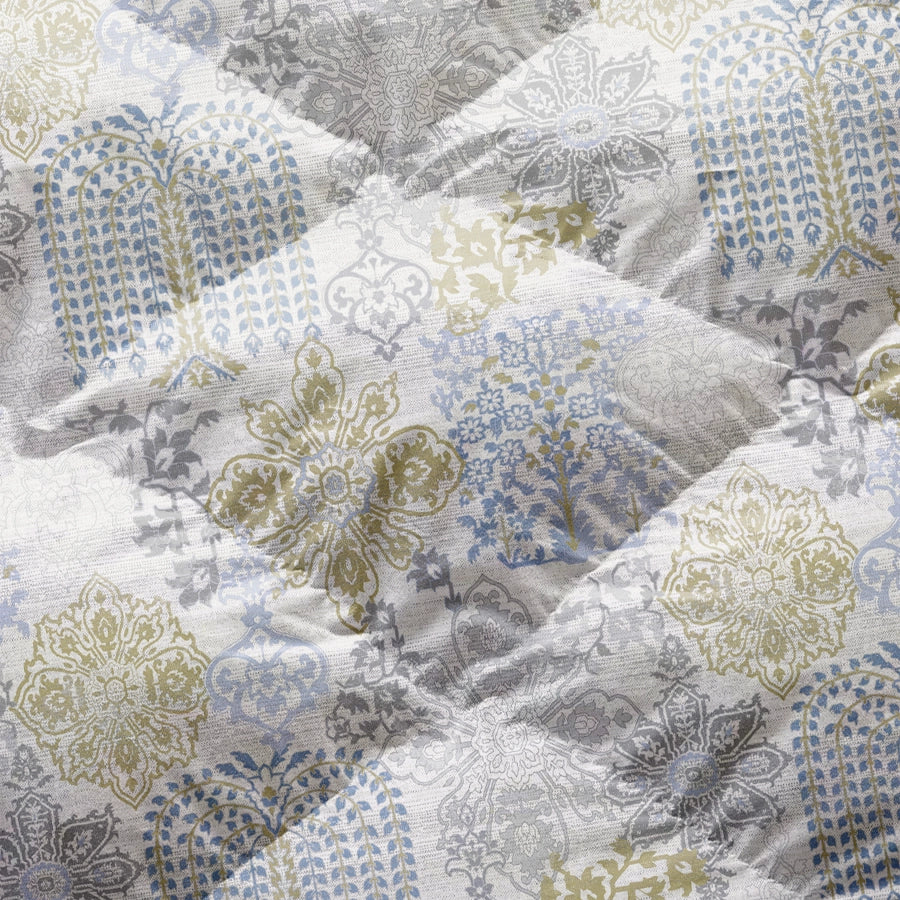 Quilt / AC Comforter - Pastel Brocade - Periwinkle Blue - Double - 300TC