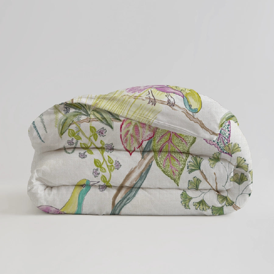 Duvet Cover - Secret Groove - Beige, White - Double - 200TC