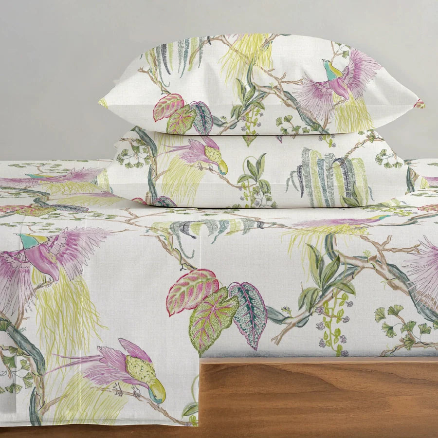 Bedsheet Set - Secret Groove - Beige, White - Single & King - 200TC - Size Single