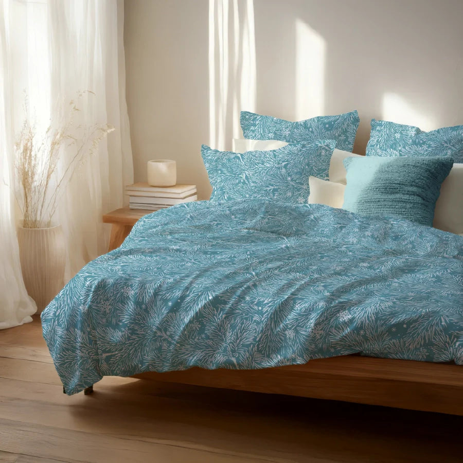 Bedsheet Set - Snowy Drift - Single & King - 200TC - Size Single