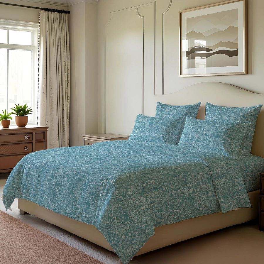 Bedsheet Set - Snowy Drift - Single & King - 200TC