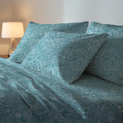 Fitted Sheet Set - Snowy Drift - Queen & King - 200TC