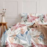Duvet Cover - 300TC Spring Time - White, Pastel Pink - Double