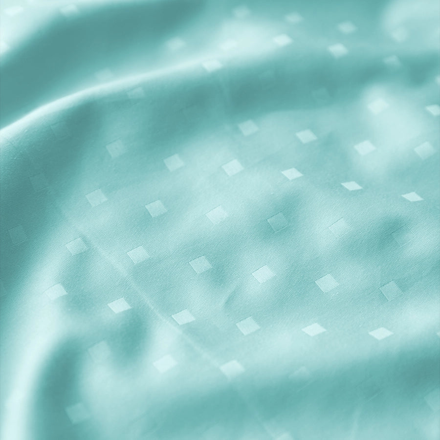Duvet Cover - 300TC Swiss Dot - Sky Blue, Azure Blue, Pale Turquoise, Cameo Rose, White - Double
