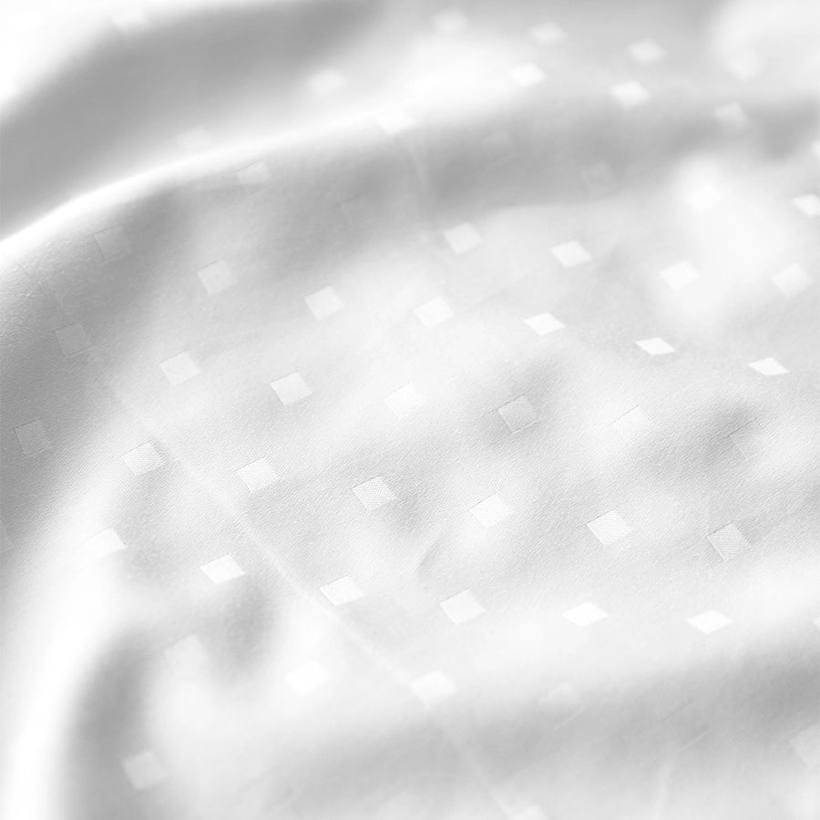 Pillow Cover - 300TC Swiss Dot - White