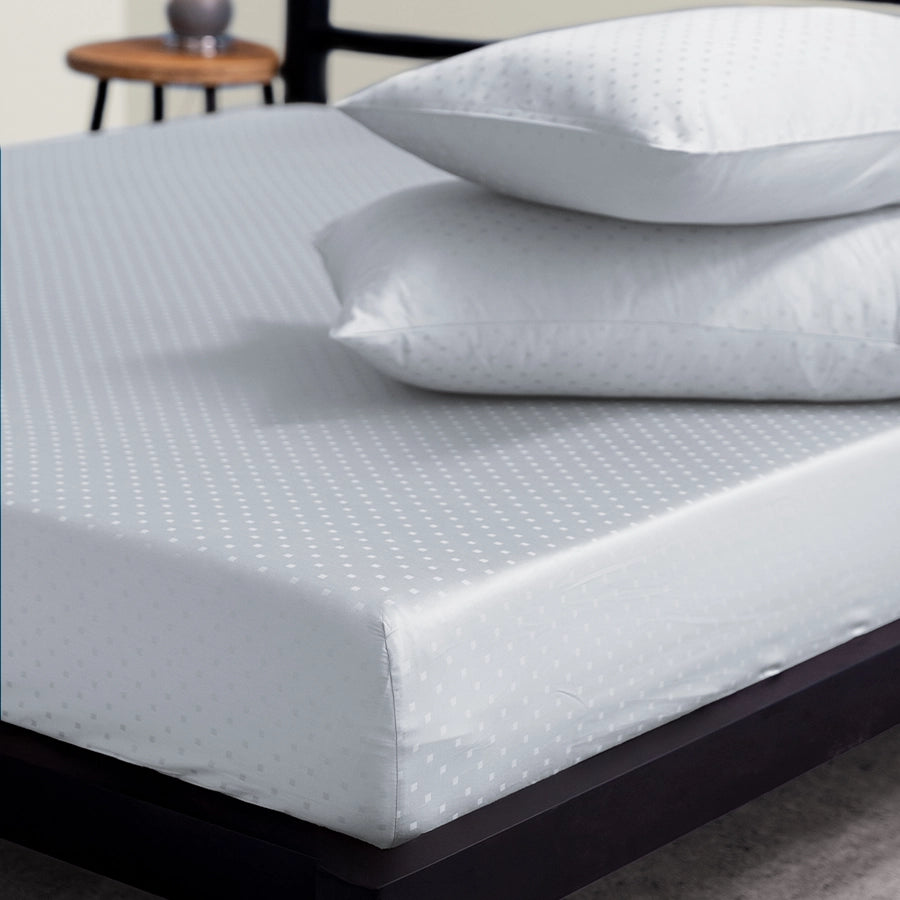 Pillow Cover - 300TC Swiss Dot - White
