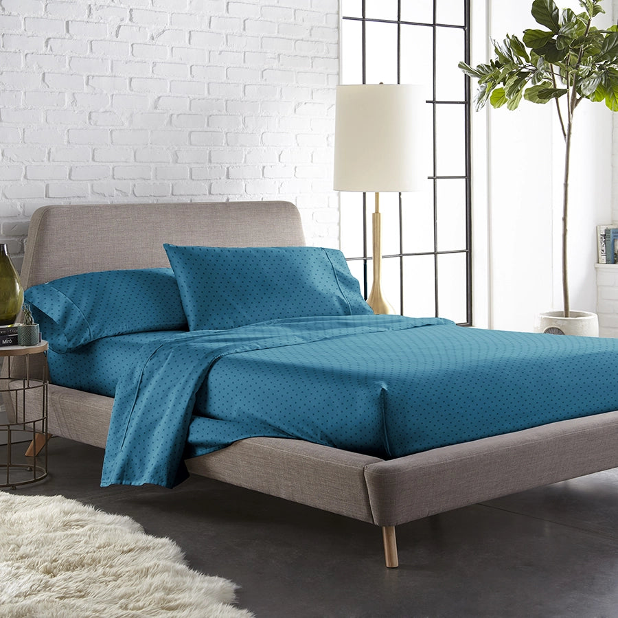 Bedsheet Set - 300TC Swiss Dot - Single & King [300TCSSAB]