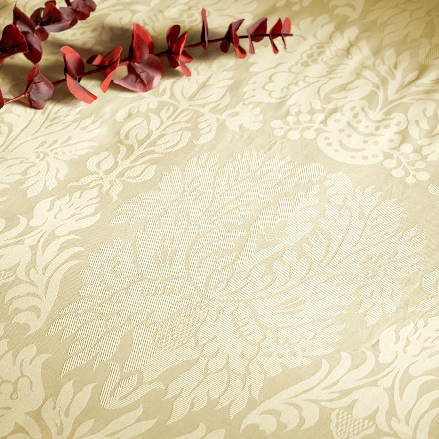 Fitted Sheet Set - Symmetrical - Jacquard - Queen & King [Fitted Sheet Set - Symmetrical - Jacquard - Ivory - Queen & King]