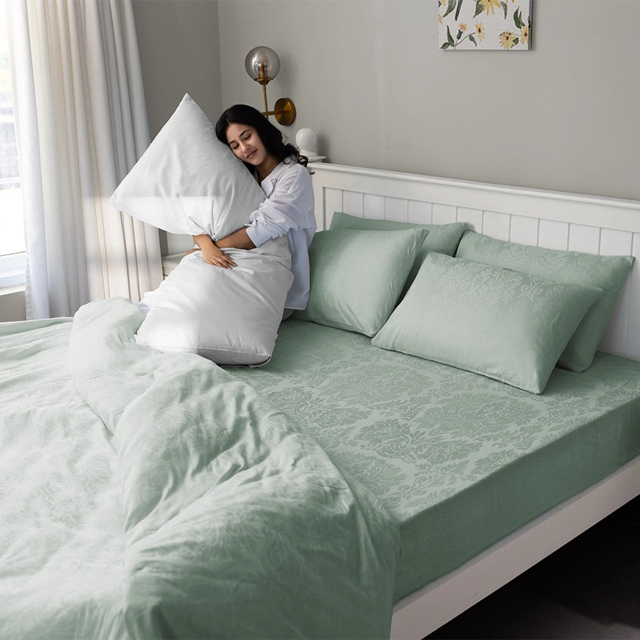 Duvet Cover - Symmetrical Jacquard - Double [Duvet Cover - Symmetrical Jacquard - Grey - Double]