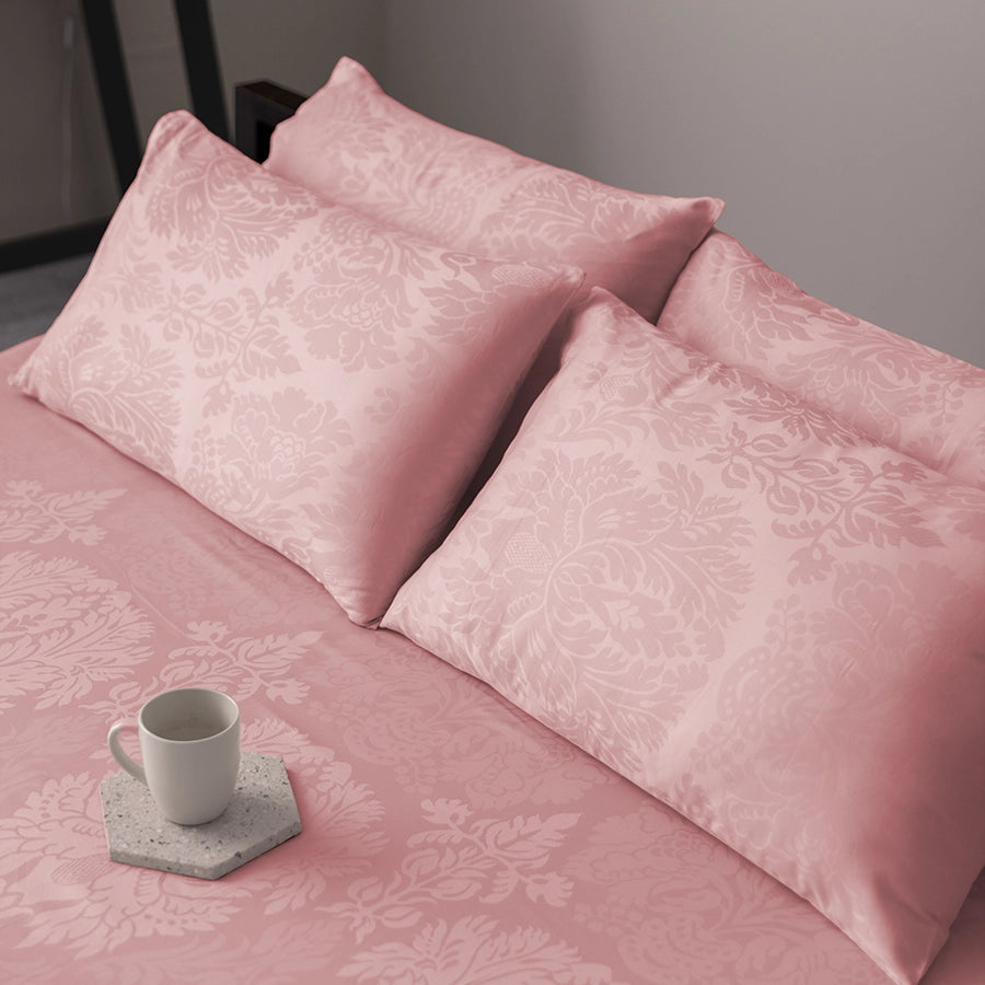 Duvet Cover - Symmetrical Jacquard - Double [Duvet Cover - Symmetrical Jacquard - Cameo Rose - Double]