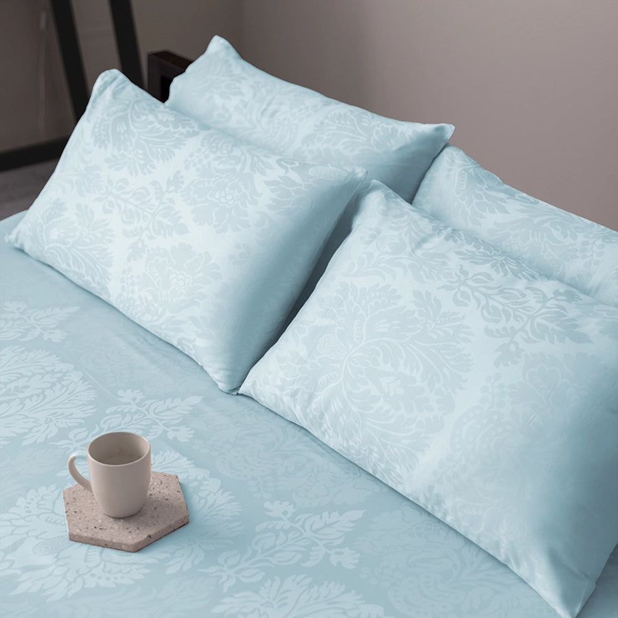 Pillow Cover - Symmetrical Jacquard [Pillow Cover - Symmetrical Jacquard - Pale Blue]