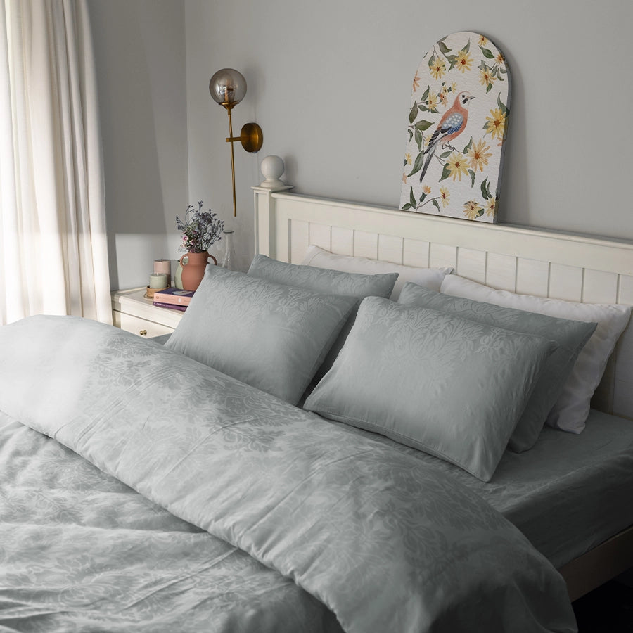 Pillow Cover - Symmetrical Jacquard [Pillow Cover - Symmetrical Jacquard - Light Grey]