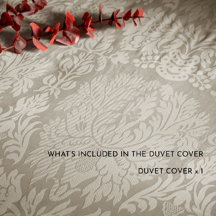 Duvet Cover - Symmetrical Jacquard - Symmetrical Jacquard Beige - Double