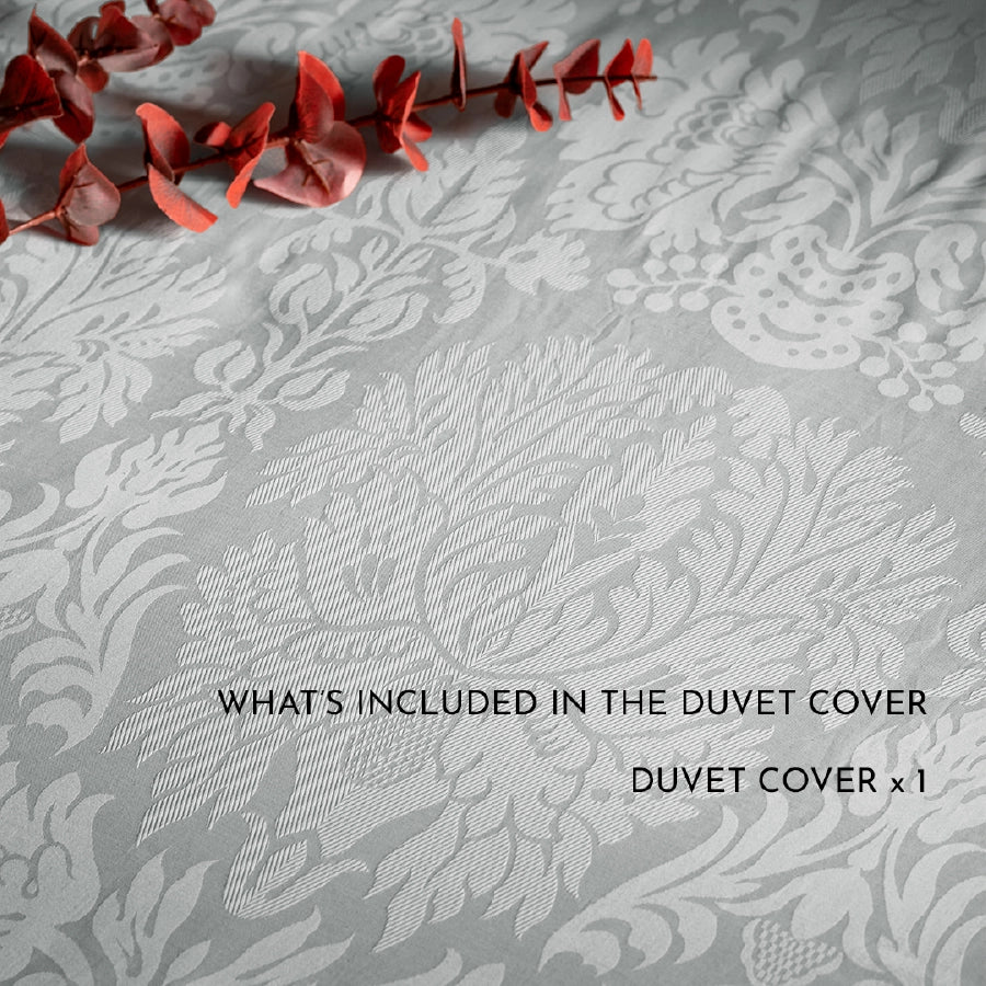 Duvet Cover - Symmetrical Jacquard - Double [Duvet Cover - Symmetrical Jacquard - Light Grey - Double]
