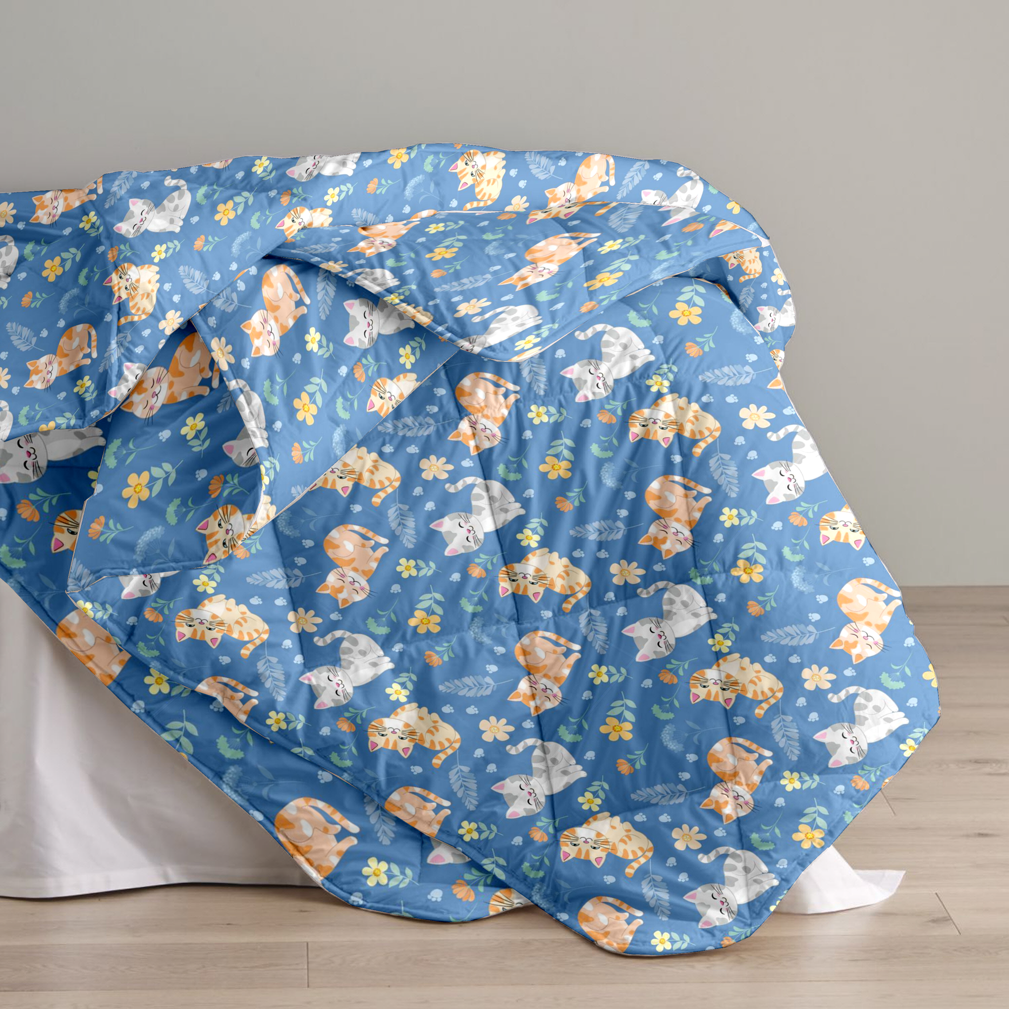Quilt / AC Comforter - Cutie Cats - Double - 300TC