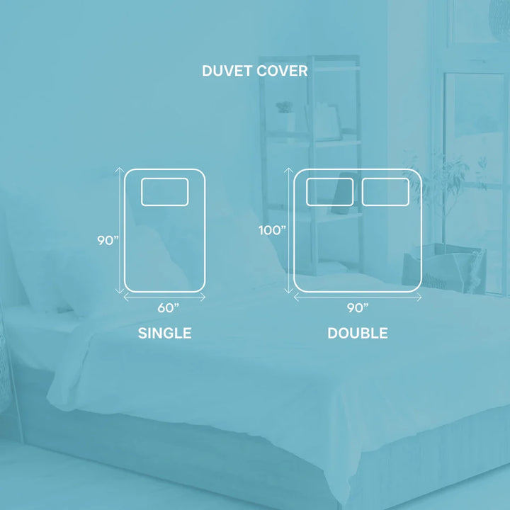 Duvet Cover - 400TC Solid - Sage - Double