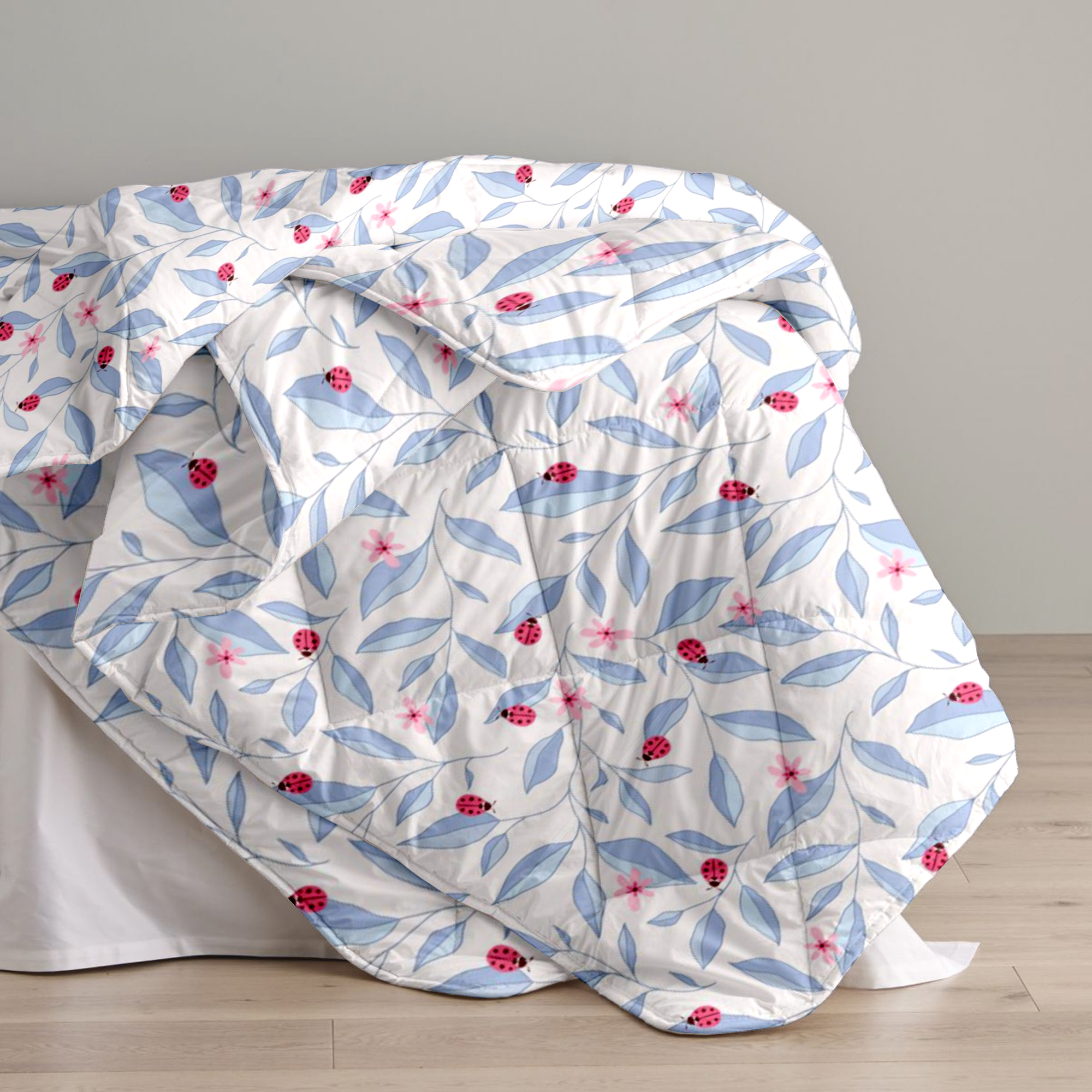 Quilt / AC Comforter - Peaceful Ladybug - Double - 300TC